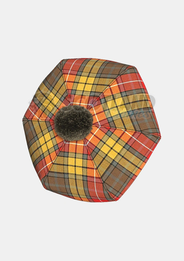 Buchnan Weathered Tartan Tam O' Shanter Hat
