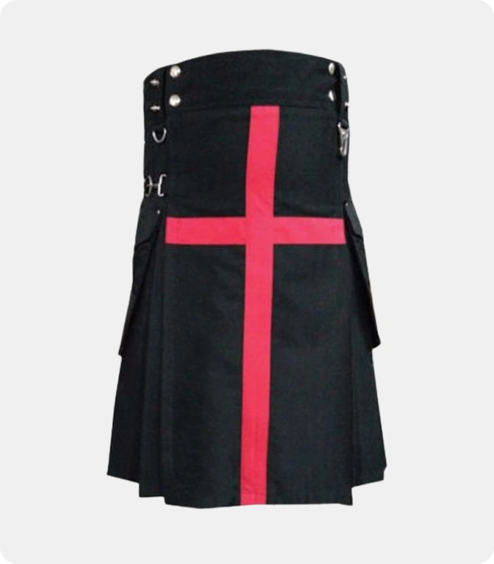 Black-Utility-Kilt-with-Red-Cross