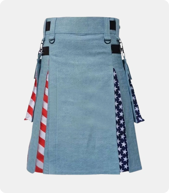 Blue-Denim-USA-Flag-Hybrid-Kilt