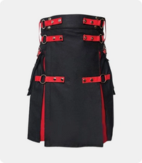 Men's-Black-Rainbow-Gothic-Hybrid-Kilt