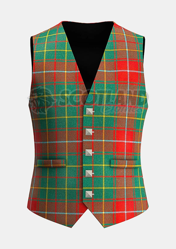 Custom Made Burnett Ancient Tartan Waistcoat