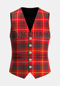 Custom Made Bruce Modern Tartan Waistcoat