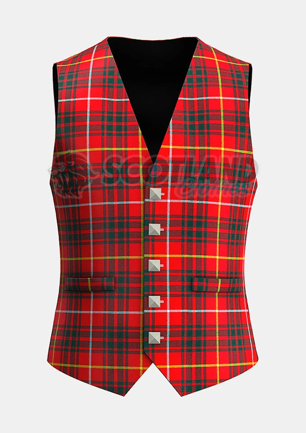 Custom Made Bruce Modern Tartan Waistcoat