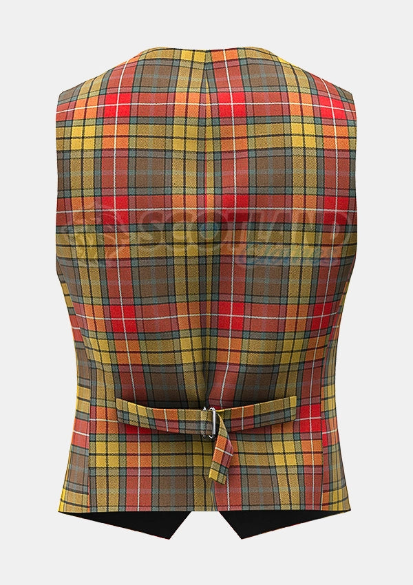Custom Made Buchnan Weathered Tartan Waistcoat