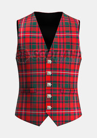 Custom Made Mackinnon modern tartan Waistcoat