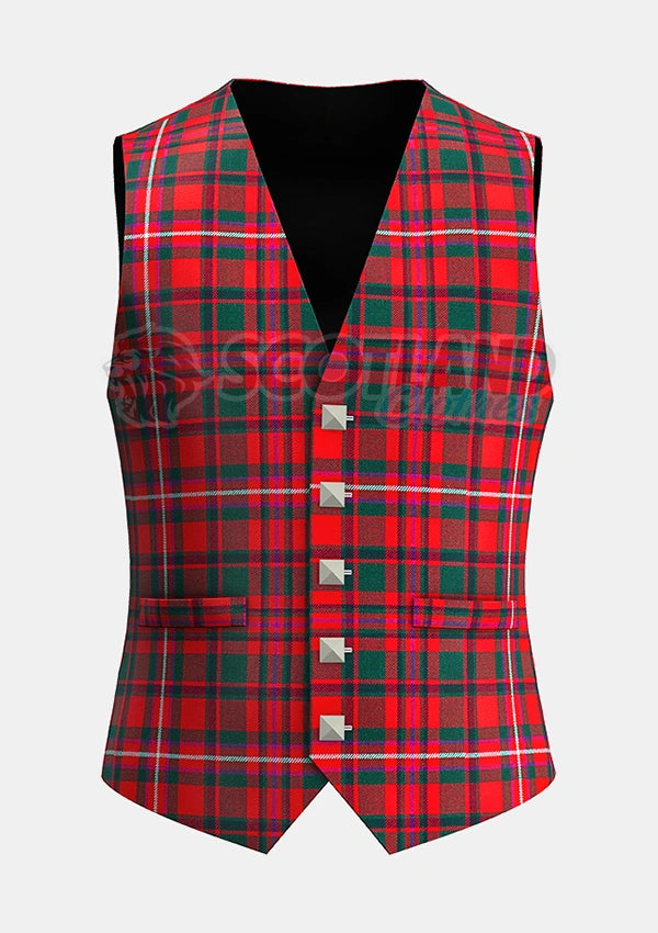 Custom Made Mackinnon modern tartan Waistcoat