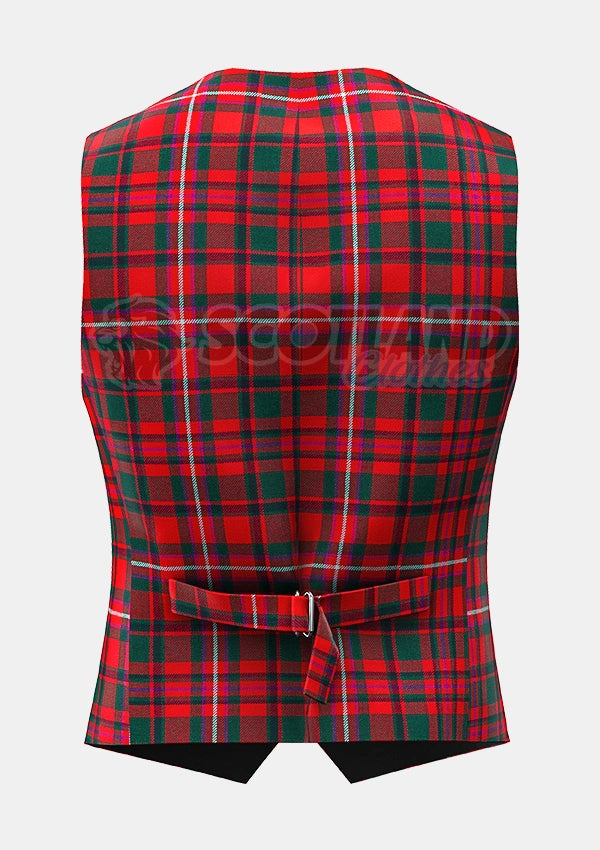 Custom Made Mackinnon modern tartan Waistcoat