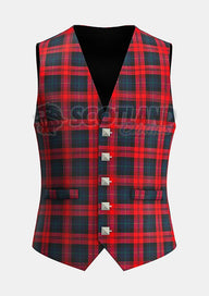 Custom Made Maclachlan modern tartan Waistcoat
