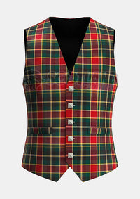 Custom Made Maclachlan old modern tartan Waistcoat