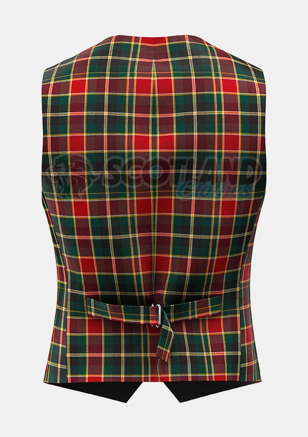 Custom Made Maclachlan old modern tartan Waistcoat