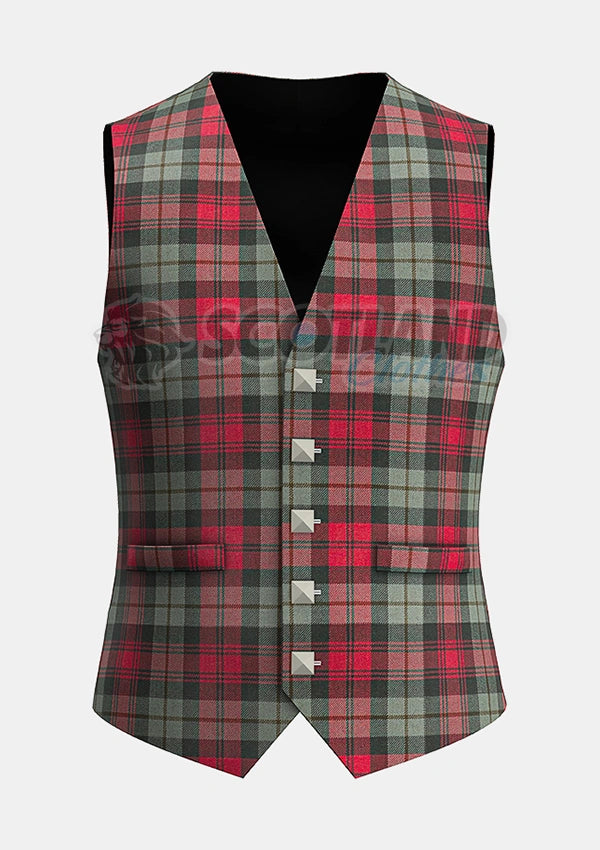 Custom Made Maclachlan weathered tartan Waistcoat