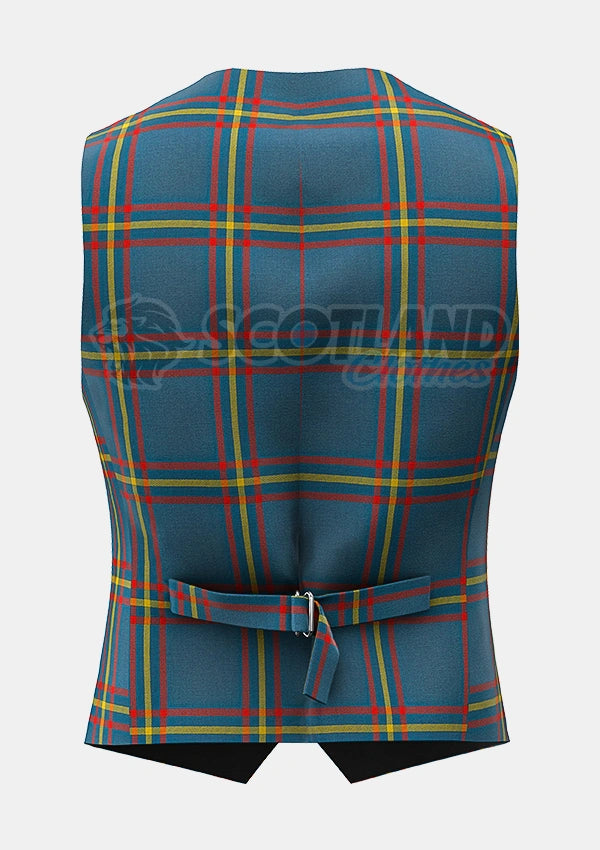 Custom Made Maclain of lochbuie hunting ancient tartan Waistcoat