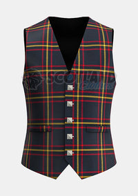 Custom Made Maclain of lochbuie hunting tartan Waistcoat