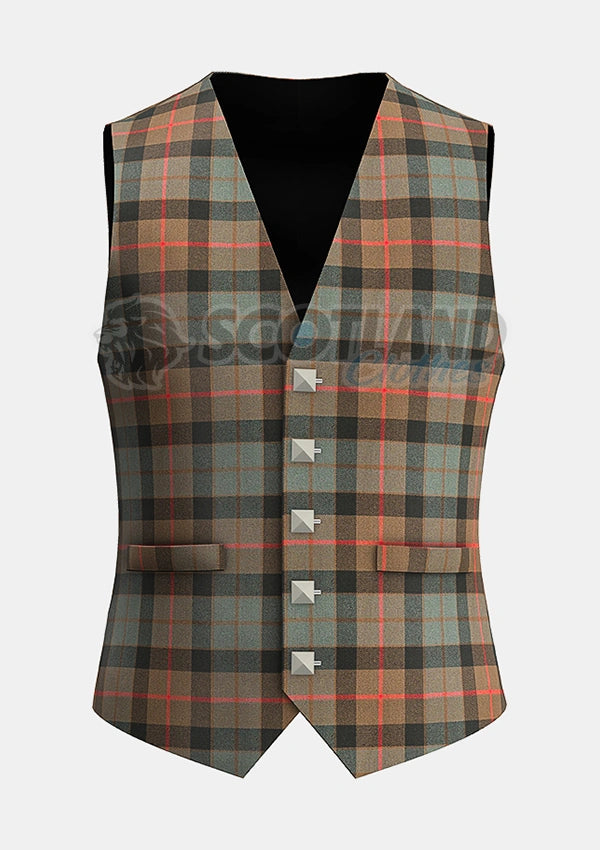 Custommade Gunn Weathered Tartan Waistcoat