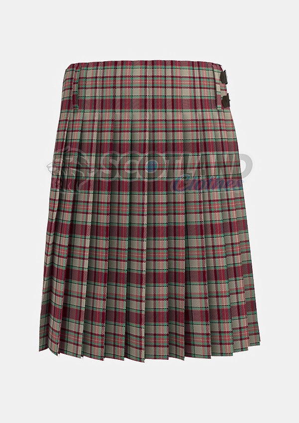 Etive Burgundy Tartan Kilt Back
