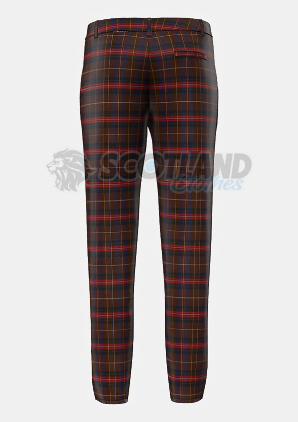 Griffiths of Wales Tartan Trouser Back