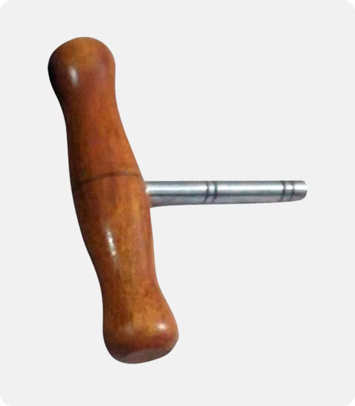 Hand Made 10 Metal String Lyre Harp Side