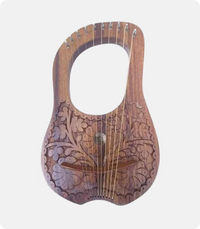 Hand Made 10 Metal String Lyre Harp