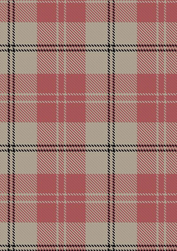 Ailsa Pink Tartan Fabric