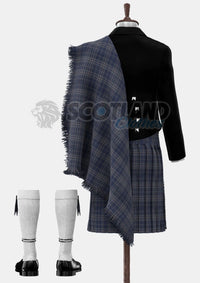 Arran Mist Tartan Prince Charlie Outfit