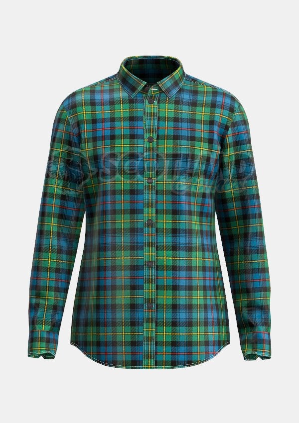 Baillie Tartan Shirt Front