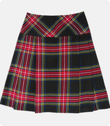 Black Stewart Women Tartan Skirt Back