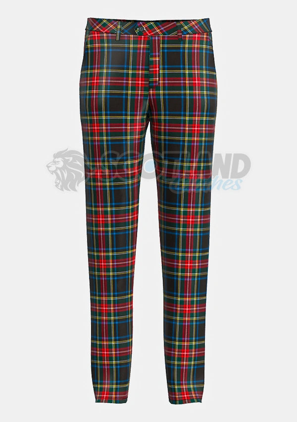 Black Stewart Tartan Trouser