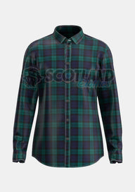 Black Watch Shirt Tartan Front