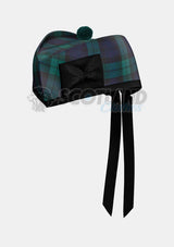 Black Watch Tartan Glengarry Hat Front