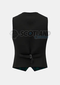 Black Watch Tartan Waistcoat Back