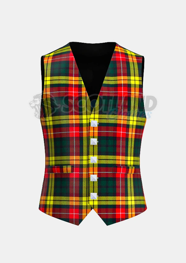 Buchanan Tartan Waistcoat Front