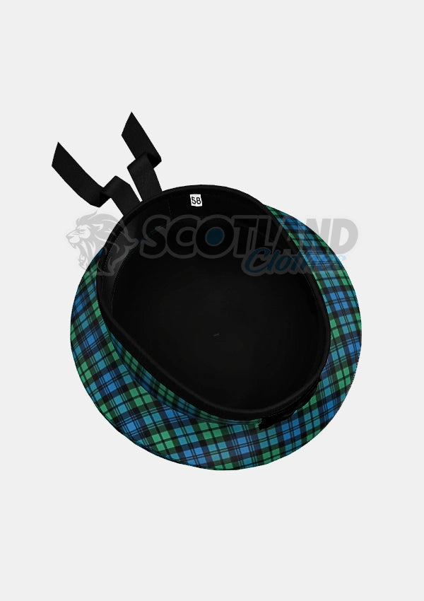 Campbell Tartan Balmoral Hat Back Side