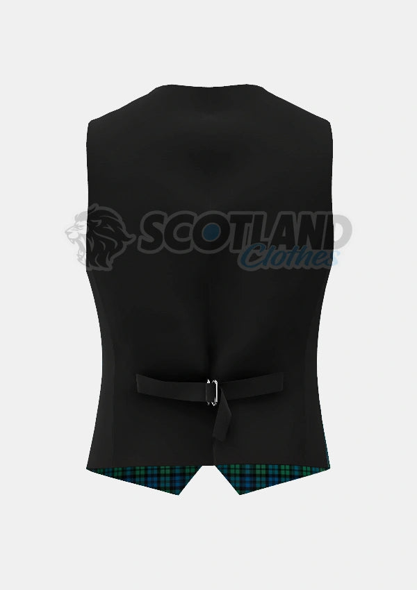 Campbell Tartan Waistcoat Back