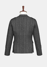 Casual_Light_Grey_Tweed_Argyle_Kilt_Jacket_back_image