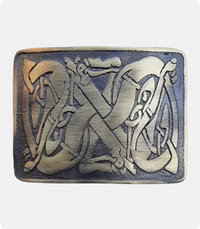 Celtic Weave Kilt Belt Buckle Antique