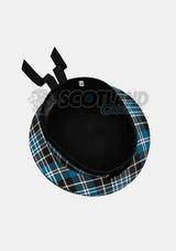 Clark Tartan Balmoral Hat Back Side