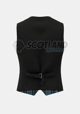 Clark Tartan Waistcoat Back