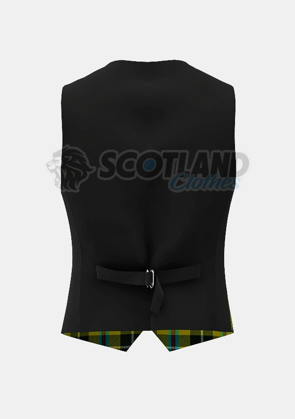 Cornish Tartan Waistcoat Back