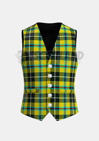 Cornish Tartan Waistcoat Front