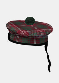 Crawford Tartan Balmoral Hat Front Side