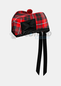 Cunningham Tartan Glengarry Hat Front