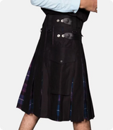 Custom Made Active Men's Slim Fit Hybrid Kilt Left Side