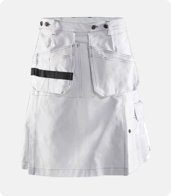 Custom Made Carheartt White Work Utility Kilt