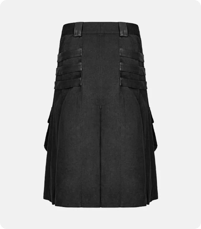 Custom Made Deluxe Gothic Utility Kilt Back