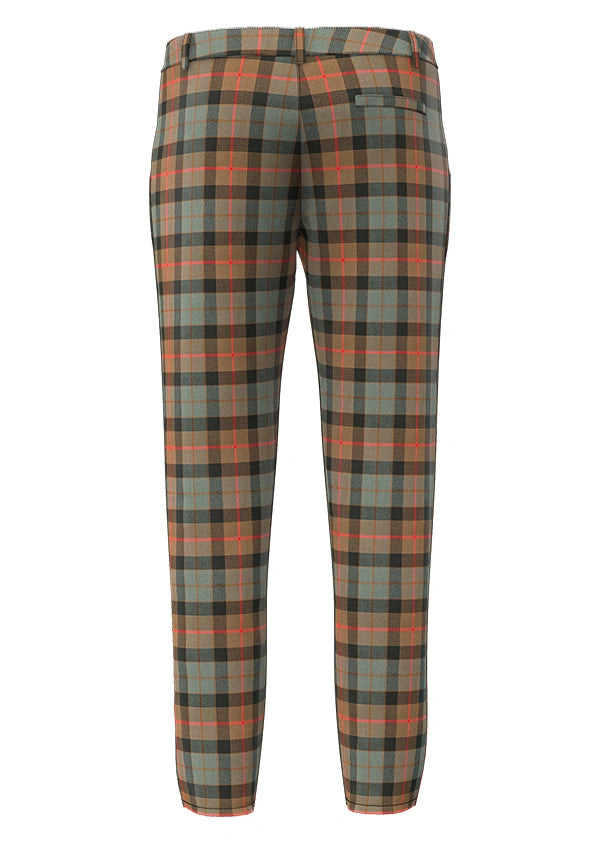 Custom Made  Gunn Weathered Tartan Pant Back