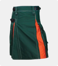 Modern-Green-and-Orange-Hybrid-Kilt