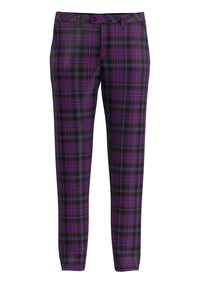 Custom Made Purple Tartan Pant