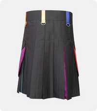 Custom Made Rainbow Utility Hybrid Kilt Back