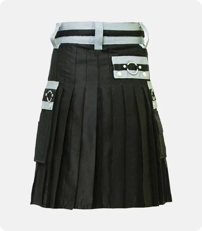 Custom Made Stylish Indi Cargo Utility Kilt Back