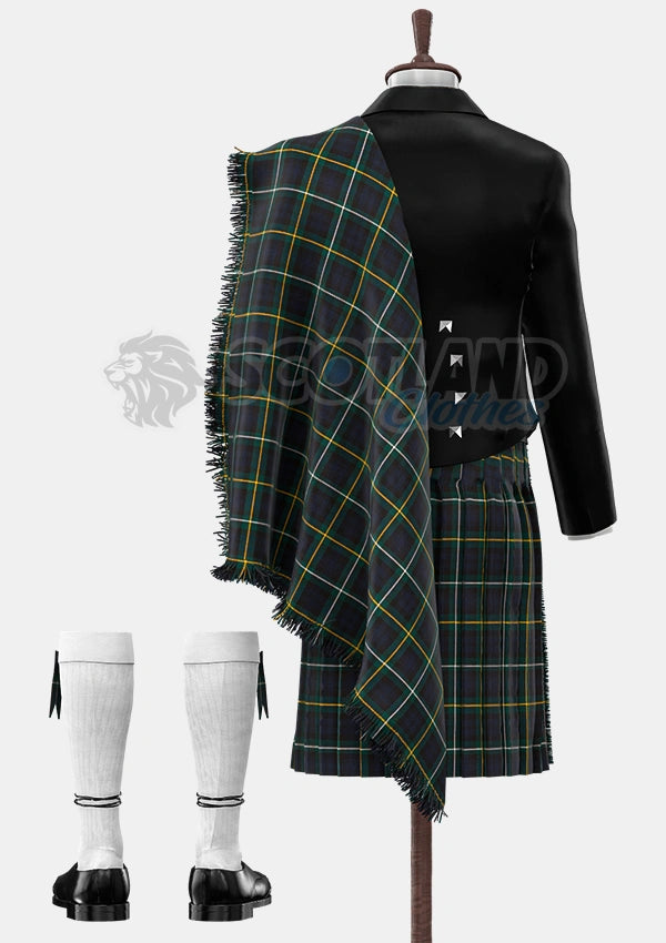 Custom Made Campbell of Argyll Modern Tartan Prince Charlie Kilt Outfit